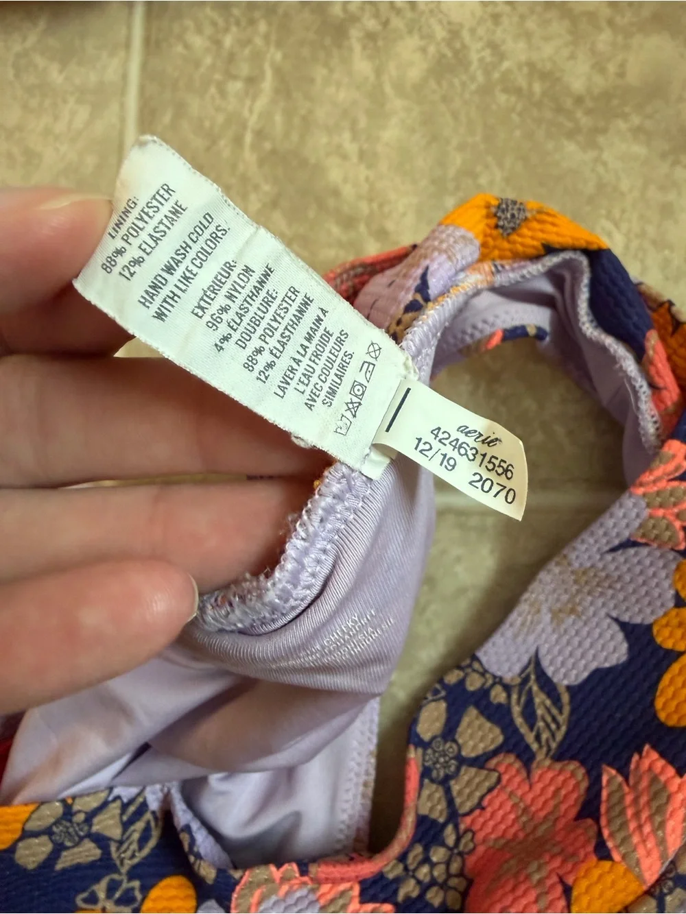 Aerie floral swimsuit